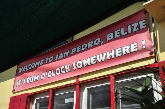 San Pedro, lá em plena grande barreira de corais de Belize